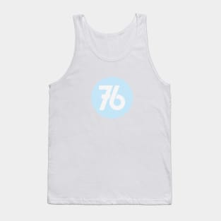 76-blue Tank Top